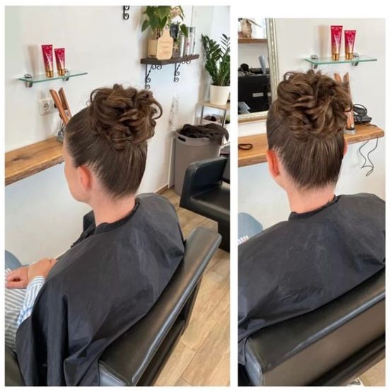 Bild enthält, Hairdresser, Person, Haircut, Head, Indoors, Face