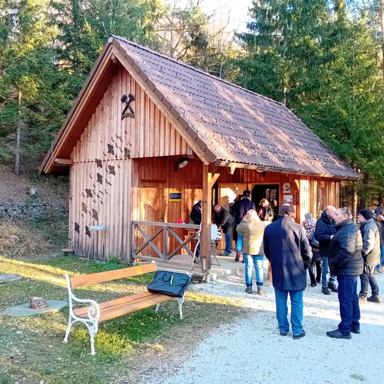 Outdoors, Shelter, Coat, Person, Housing, Hut, Nature, Jeans, Jacket, House