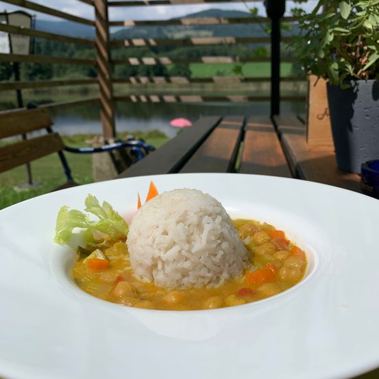 KichererbsenCurry mit Reis
