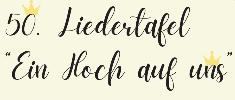 Einladung zum 50. Liederheft des Gesang- und Musikvereins Langau. Veranstaltung am 15. November 2025 um 19:00. Vorverkauf und Abendkasse verfügbar.