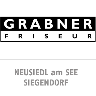 Ein Schwarz-Weiß-Bild zeigt oben den Text 'GRABNER FISCHER', darunter in Fettschrift 'NEUSIEDL AM SEE SIEGENDORF'.