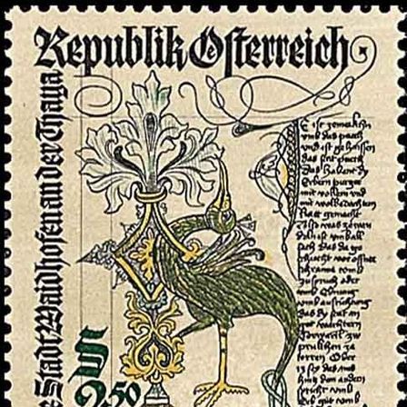 Bild enthält, Text, Animal, Bird, Postage Stamp, Advertisement, Poster
