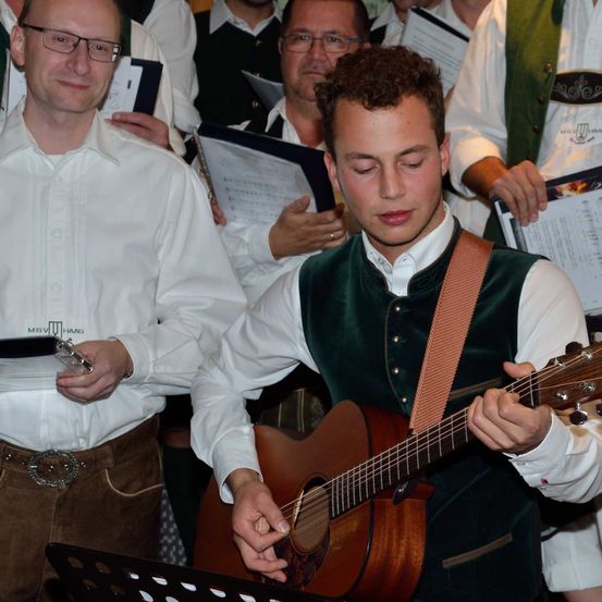 Bild enthält, Adult, Male, Man, Person, Guitar, Musical Instrument, Guitarist, Music, Musician, Performer