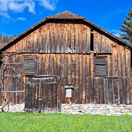 Image contains, Nature, Outdoors, Countryside, Rural, Architecture, Building, Hut, Farm, Barn