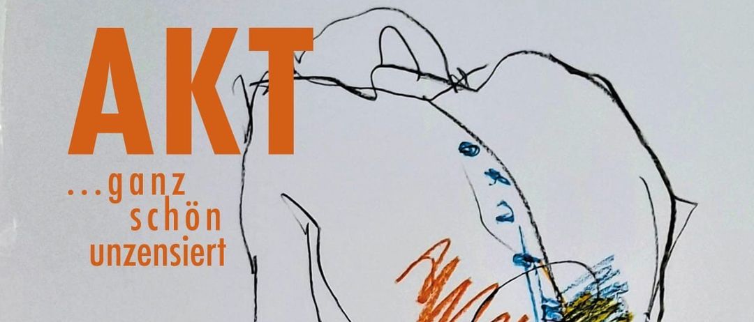 Ein Plakat für eine Kunstausstellung mit einer farbenfrohen, abstrakten menschlichen Figurzeichnung. Aufgeführte Namen sind Laura Schindler, Margrit Hopfner, Fritz Miedler, Martin Omasits, Dietmar Halbauer, Hans Müller, Manfred Scheibstock, Franz Siedler, Rudi Novak und Dieter Nemetz. Das Datum ist 12.03.2026 um 19:00 Uhr.