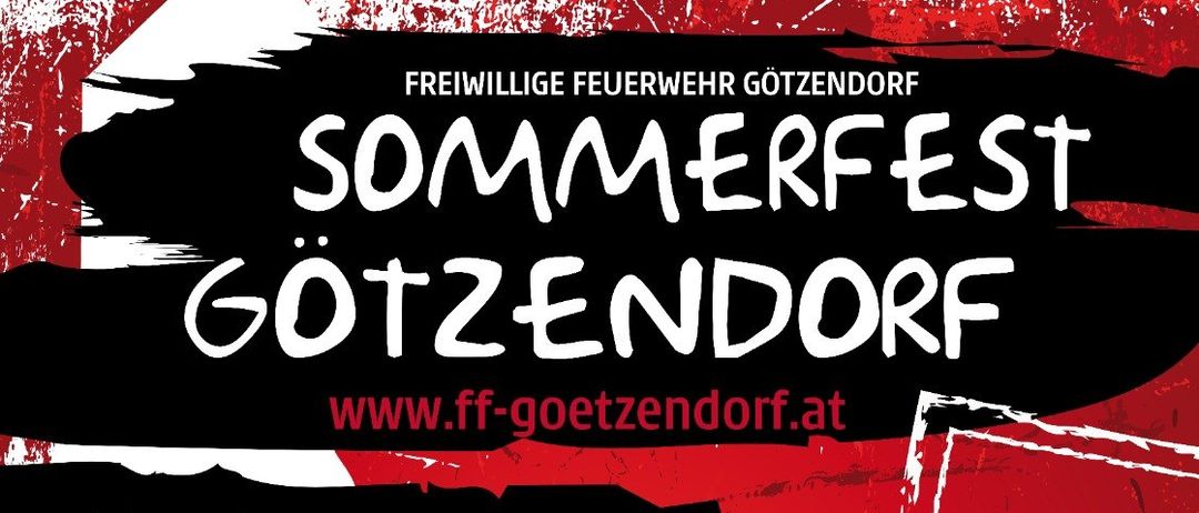 Gotzendorf Veranstaltungsposter mit Daten 6. und 7. Juni 2026. Burger, Cocktails und Musik. Eintritt ab 18 Uhr, freie Getränke bis 21 Uhr, Alpine Zigeuner Band.