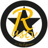 The logo features a star with the word Rusty written in cursive, surrounded by a black circle. Below it, the words A New Experience are written in a stylized font.