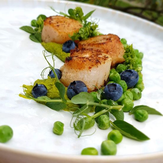 Food, Food Presentation, Plate, Meat, Pork, Seafood