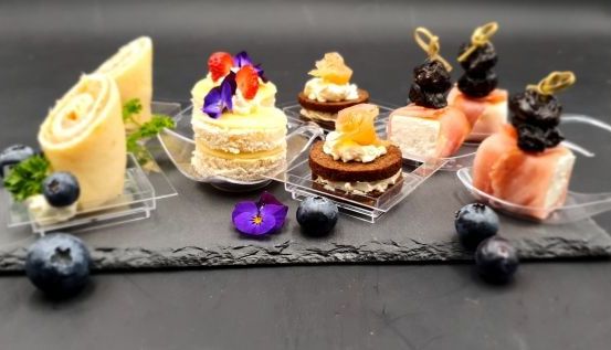 Food, Food Presentation, Dessert, Pastry, Brunch, Berry, Blueberry, Cream
