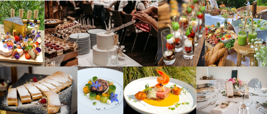 Bild enthält, Lunch, Meal, People, Cafeteria, Restaurant, Brunch, Dining Table, Table, Collage, Candle