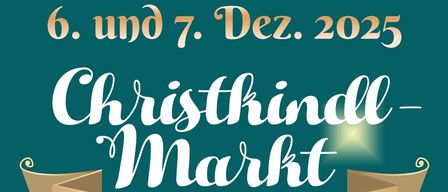 Ein Werbeplakat für den Christkindlmarkt in Ehrensachen. Die Veranstaltung findet von 14 Uhr bis 19 Uhr statt. Angebote umfassen handgefertigte Kunst, Schatzsuchen, tägliche Preisvergaben und Kinderbetreuung.