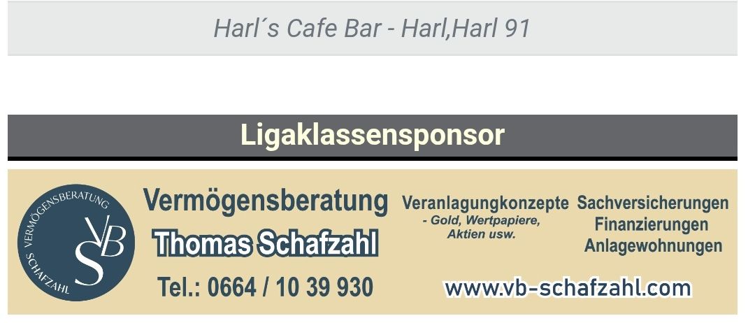 Das Bild zeigt den Sportplan für das DC around the Clock Event. Es enthält Details wie Ort, Sponsor und Spielergebnisse. Das Event ist für den 20. September 2025 im Harl's Cafe Bar geplant.
