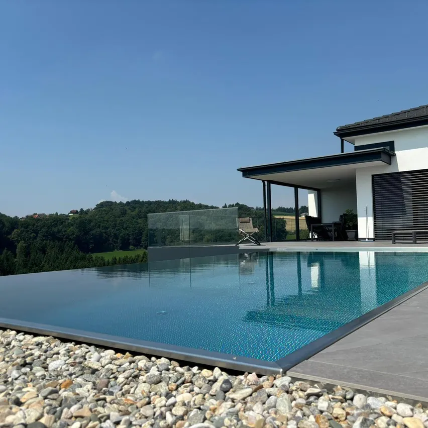 Pool, Water, Swimming Pool, Housing, Villa, Outdoors, Chair, Furniture, Aerial View, Nature