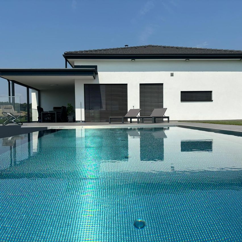Building, House, Housing, Villa, Pool, Water, Swimming Pool, Outdoors, Plant, Chair