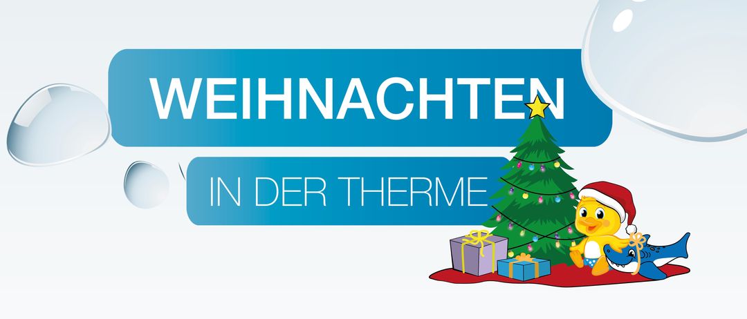 Termen-Ereignis am 24. Dezember. Alle Babys und Kleinkinder erhalten freien Eintritt. Kinder im Alter von 5-14 Jahren erhalten den Tageseintritt zum Preis der 3-Stunden-Karte. Öffnungszeiten von 9 Uhr bis 18 Uhr.
