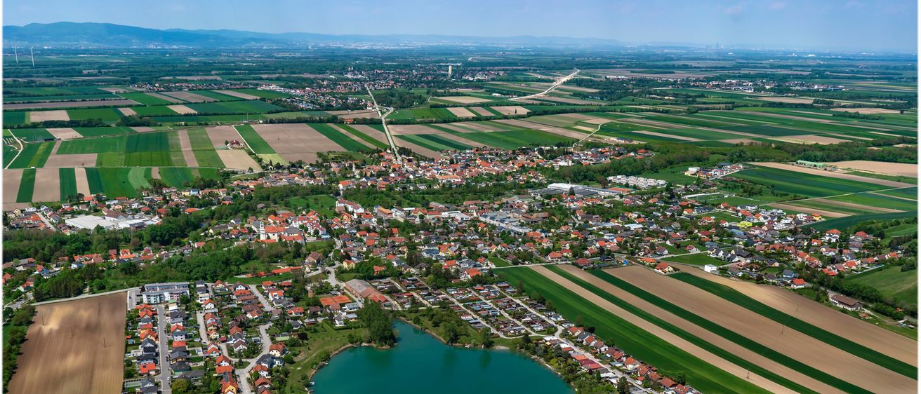 Lake, Nature, Outdoors, Water, Aerial View, Windmill