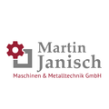 Das Logo für Martin Janisch Maschinen & Metalltechnik GmbH, mit einem roten Zahnrad und dem Firmennamen in Fettdruck.