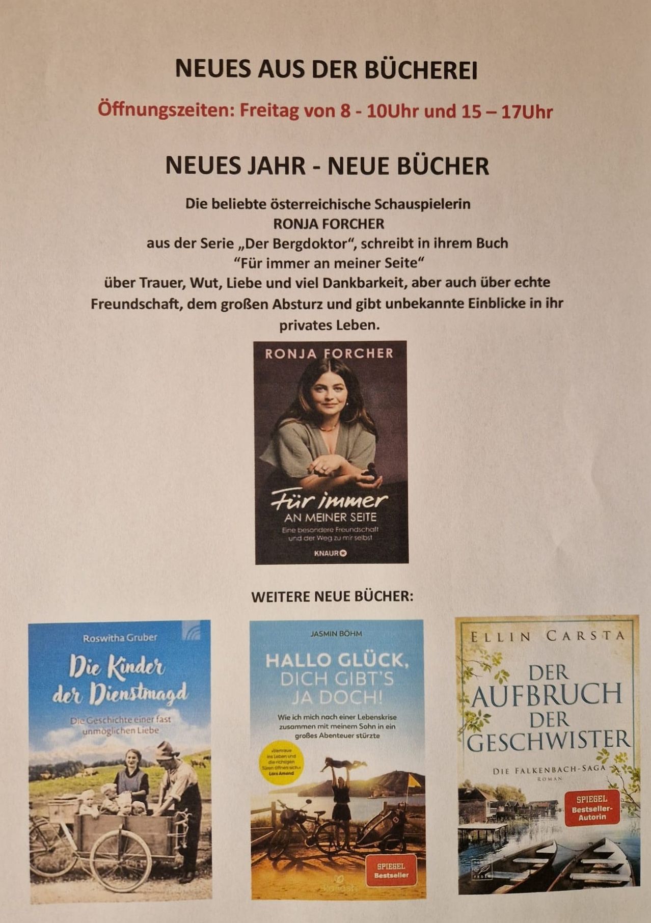 Die beliebte österreichische Schauspielerin aus der Serie 'Der Bergdoktor', Ronja Forcher, schreibt in ihrem Buch 'Für immer an meiner Seite' über Trauer, Wut, Liebe und Dankbarkeit, aber auch über echte Freundschaft, den großen Sturz und unbekannte Einblicke in ihr Privatleben.