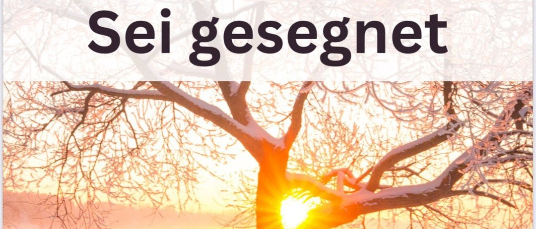 Poster mit einem verschneiten Baum bei Sonnenaufgang. Unten im Bild steht: 'So, 14. Dezember 2025, 15 Uhr in der Aula im vorderland HAUS.' Eine Feier der Genesung und Heilung, musikalisch gestaltet vom Ensemble 'Quartonale.' Einladung, mit Familie und Freunden teilzunehmen.
