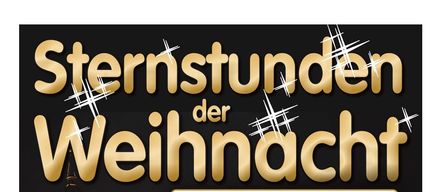 Plakat für eine Veranstaltung mit dem Titel "Sternstunden der Weihnacht" mit "Die Pagger Buam" und Silvio Samoni. Die Veranstaltung ist für den 21. Dezember 2025 geplant. Es beinhaltet eine Verlosung, Ticketinformationen und erwähnt Franz Gingl.