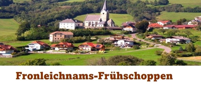 Einladung zur Froleichmans-Fruhschopp-Veranstaltung in Zeitschnach am 04. Juni 2026. Die Veranstaltung umfasst die Segnung und Einweihung der Musikhütte und des Kinderspielplatzes. Nach der Veranstaltung sind Speisen und Getränke erhältlich.