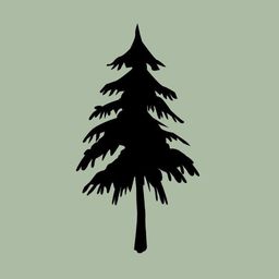 Bild enthält, Silhouette, Stencil, Animal, Bird, Plant, Tree, Fir