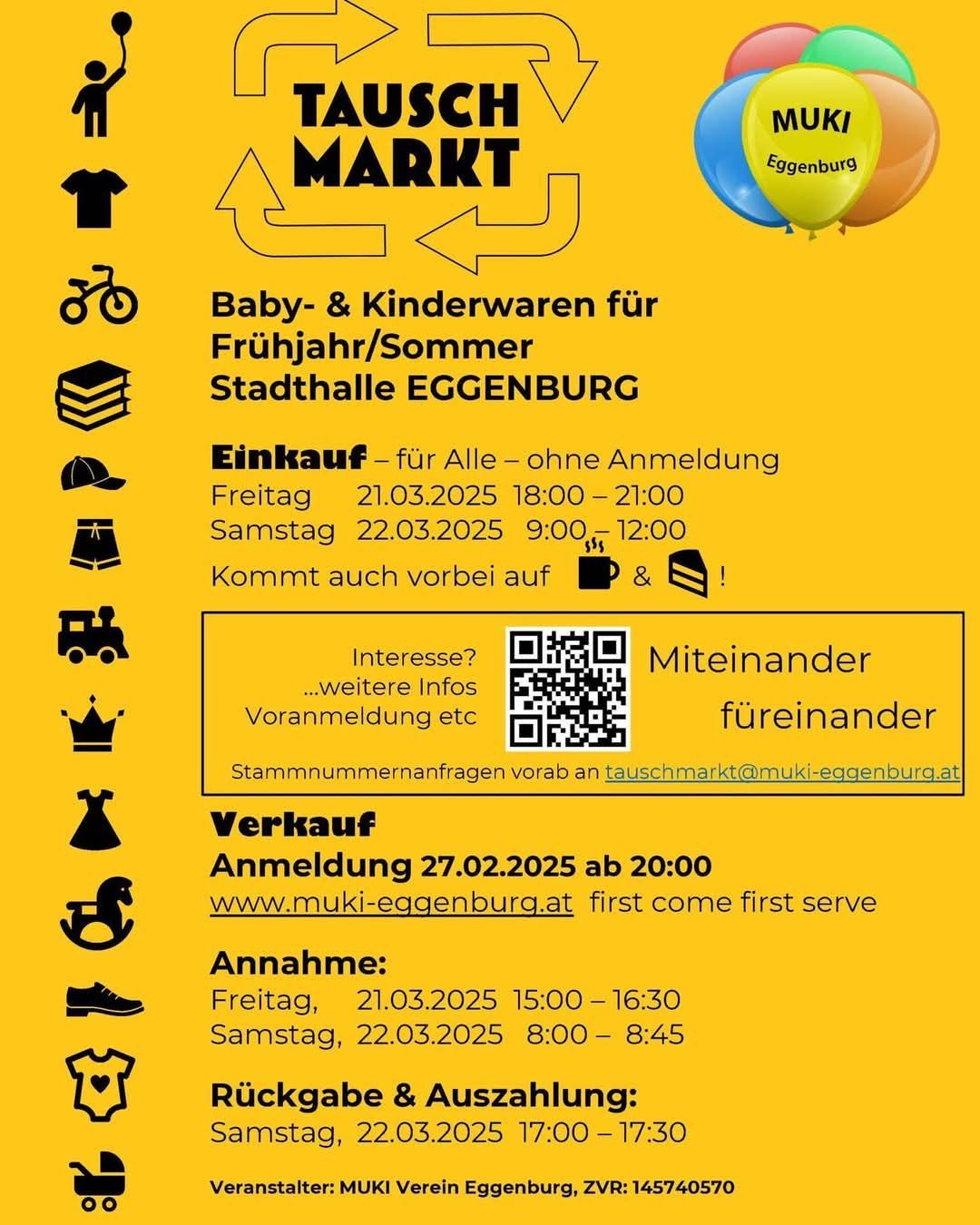 Bild enthält, Advertisement, Poster, Balloon, QR Code, Text
