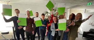 Image contains, Groupshot, Person, Adult, Female, Woman, Male, Man, Shoe, Jeans, Coat