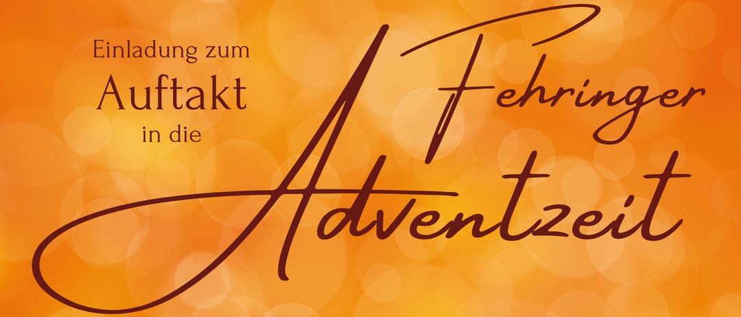 Plakat zur Adventzeit mit Glockenturm und Bokeh-Hintergrund. Veranstaltung zur Eröffnung der Adventkrippe am 29.11.2025 um 18:30 in Stadtpfarrkirche Fehring.