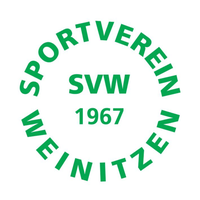 Das Logo für den Sportverein Weinitzen, gegründet 1967, zeigt die Initialen SVV in einem kreisförmigen Rahmen.