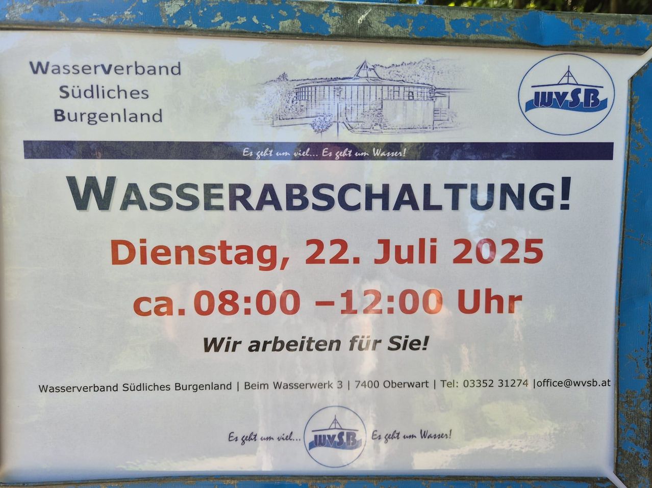 Wasserabsperrung-Csaterberg