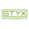 The logo for STYX Naturcosmetic is displayed. It features a rectangular frame with 'STYX' in bold letters above the brand name 'Naturcosmetic'. The design is simple and modern, with a green color scheme.