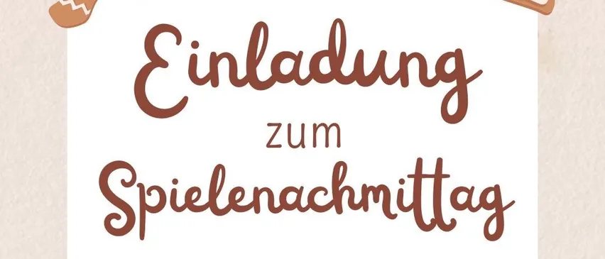 Einladung zum Spielnachmittag am 24. Dezember, von 14:00 bis 16:00 Uhr, bei VS Mettersdorf. Bringen Sie Ihr Kind zum Turnsaal für einen Nachmittag voller Spiel. Keine Anmeldung erforderlich.