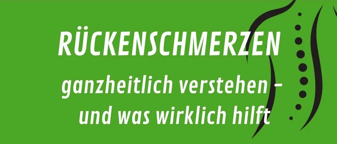 Ein Plakat zeigt eine Frau in einem grünen Shirt mit den Händen auf den Hüften. Der Text lautet 'Verstehe die Signale deines Körpers - und erlebe, wie kleine Veränderungen im Alltag wirken.' Ein Vortrag von Meike Wallner BSC ist für den 16. Juni 2026 um 18:30 Uhr geplant.