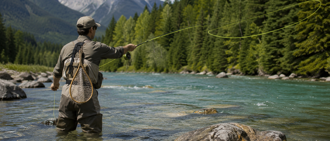 Angler beim Fischen