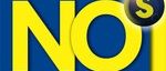 Das Bild zeigt ein Logo mit den Buchstaben NO in großer gelber Schrift auf blauem Hintergrund, mit einem schwarzen Kreis und dem Buchstaben S darin sowie dem Wort Senioren darunter.