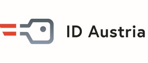 Das Logo für ID Au mit einem grauen Quadrat und einem weißen Punkt darin, neben schwarzem Text.