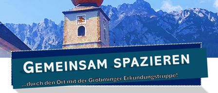 Gemeinsame Spaziergänge... durch den Ort mit der Gröbminger Erkundungsgruppe! Wann: Dienstag, 14. Juli 2026. Treffpunkt: Seniorenzentrum, Klostergasse 230. Uhrzeit: 10:00 Uhr (Dauer: 1 Stunde). Unterwegs in Gröbming - mit interessanten Zwischenstopps und Erzählungen aus den Lebensgeschichten von Bewohnerinnen des Seniorenzentrums. Alois Gugg vom Museum Gröbming begleitet mit ortsgeschichtlichen Themen. Kostenlos - ohne Voranmeldung.