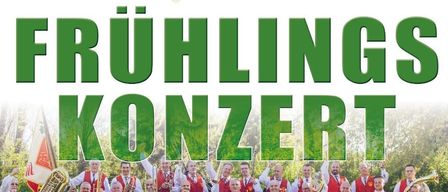 Plakat für ein Frühlingskonzert in Neudorfl mit MGV Neudorfl, Chor Cantate Nova und Gospelchor Spirit.Us. Datum: Samstag, 25. April, Zeit: 19:00 Uhr.