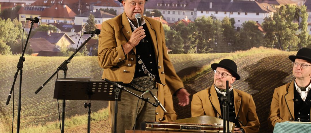 Bild enthält, Microphone, Group Performance, Music Band, Person, Adult, Male, Man, Hat, Glasses, Concert