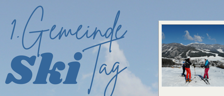 Bild einer Skigebiets-Werbung mit Datum 28.02.2026, zeigt Skifahrer in den Bergen.