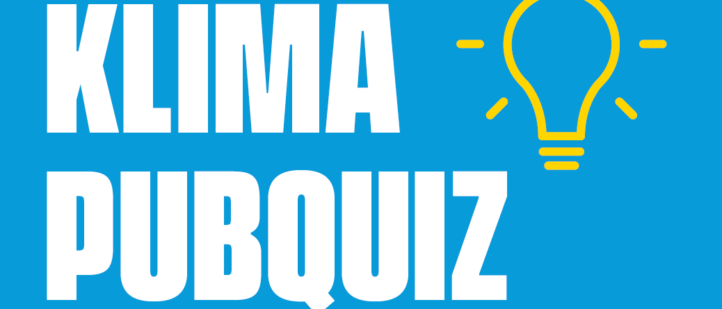 Eine Anzeige für Klima Pubquiz, ein Quiz-Event, das am Dienstag, den 16. September, um 18:30 Uhr im Cafe Loder am Weiberg beginnt. Teams von 3 bis 5 Personen können sich per E-Mail oder vor Ort anmelden.