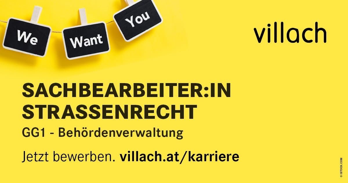 Ein gelbes Poster mit schwarzem Text und zwei Tafeln mit den Worten 'Du' und 'Willst'. Es hat auch einen Website-Link und den Text 'Beschäftigung im Massenrecht'.