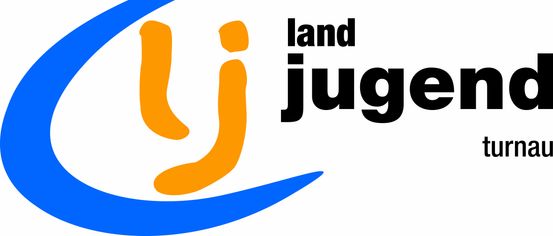 Das Logo zeigt eine stilisierte blaue Welle mit orangefarbenen Augen und dem Wort 'land' in fetten schwarzen Buchstaben.