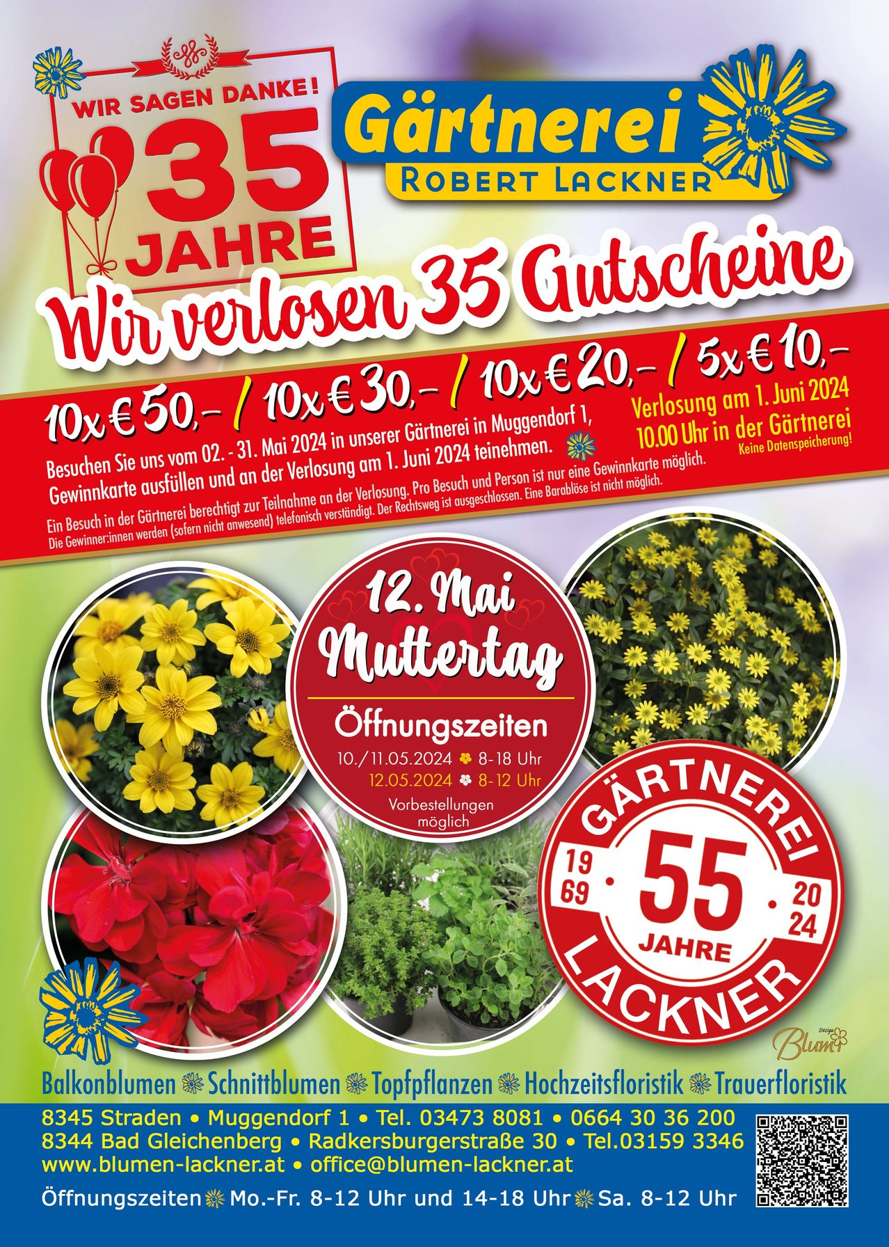 Bild enthält, Advertisement, Poster, Herbal, Herbs, Plant, QR Code, Flower, Tape