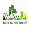 Logo of Martin Weinzettel, offering earth movements, tree felling, and garden care. Contact in Ternitz, phone number 0660-5566367.