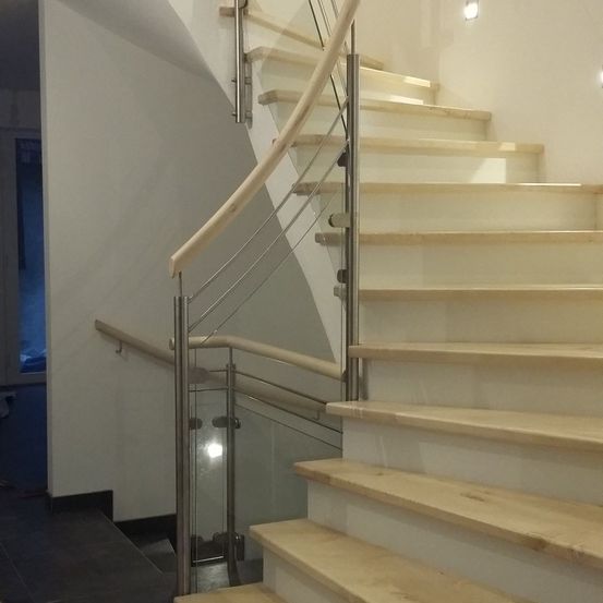 Architecture, Building, House, Housing, Staircase, Wood
