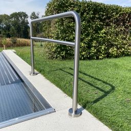 Handrail, Grass, Plant, Outdoors, Machine, Ramp