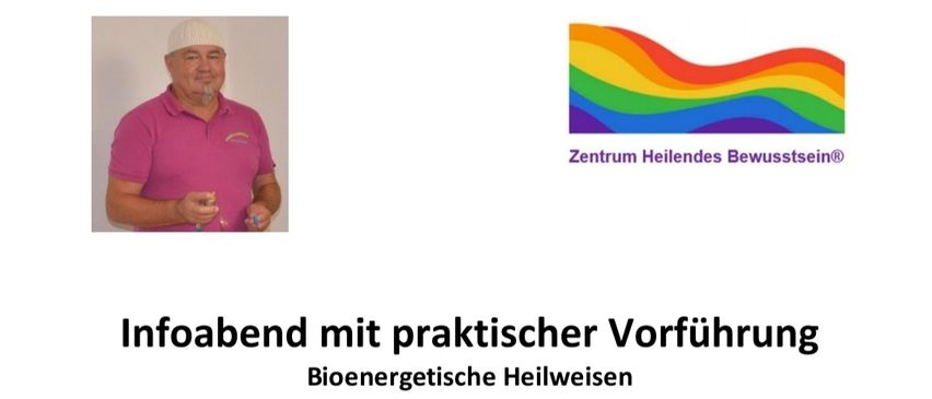 Plakat für einen bioenergetischen Heilabend über Allergien am 05. Mai 2026, geleitet von Walter Janisch. Die Veranstaltung beinhaltet eine praktische Sitzung und findet in der Pizzeria Melisa in Paldau statt. Der Preis beträgt 10 Euro.