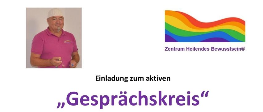 Einladung zum aktiven 'Gesprächskreis' mit Walter Janisch. Interessenten sind herzlich willkommen. An diesem Abend werden Fragen beantwortet. Geplant ist ein reger Gedankenaustausch mit interessierten Personen und eventuell auch eine praktische Vorführung der 'modernen Geistheilung'.